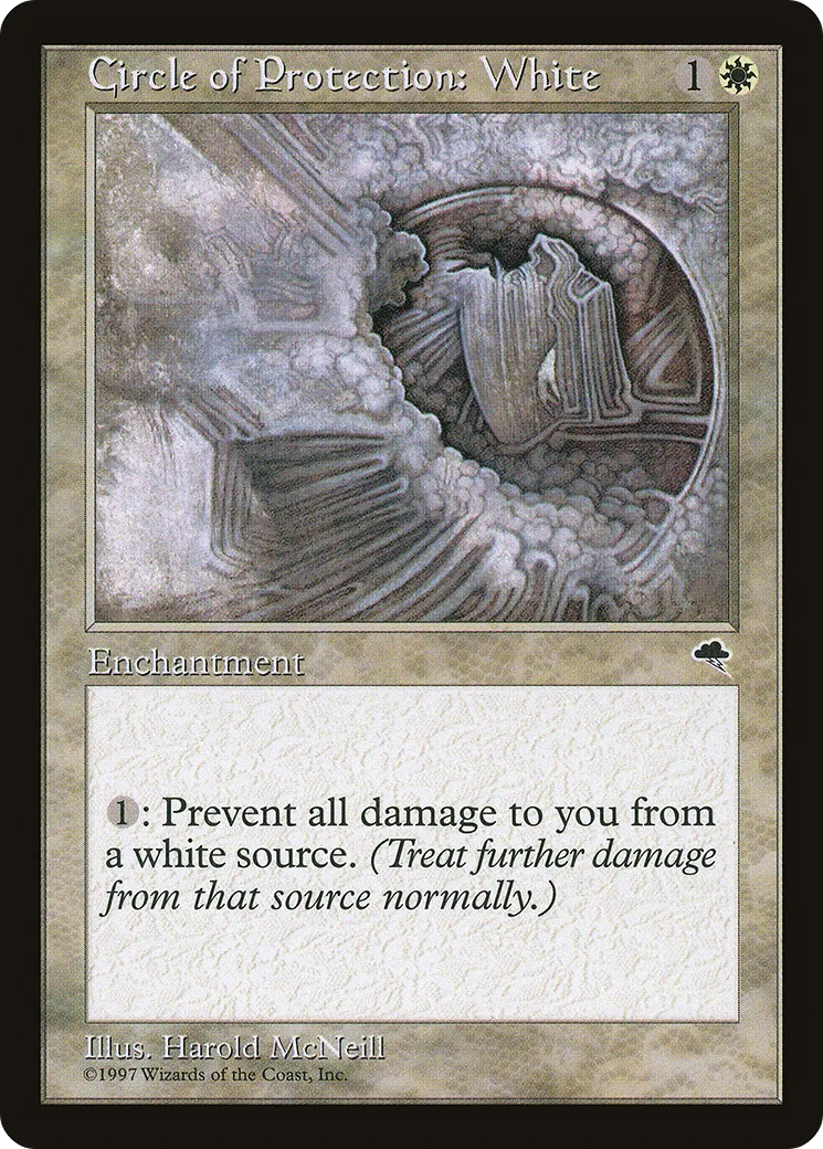 Circle of Protection: White — Tempest — Magic: The Gathering