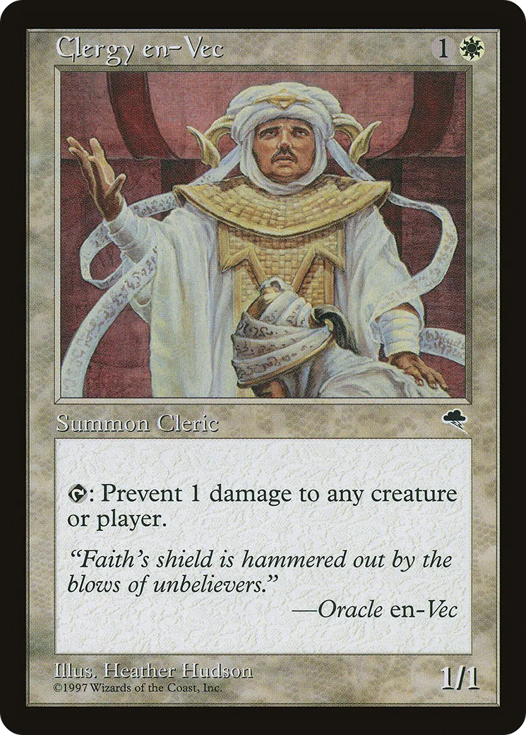 Clergy en-Vec — Tempest — Magic: The Gathering