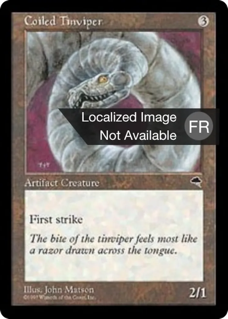 Vipère d'étain à ressort — Tempest — Magic: The Gathering