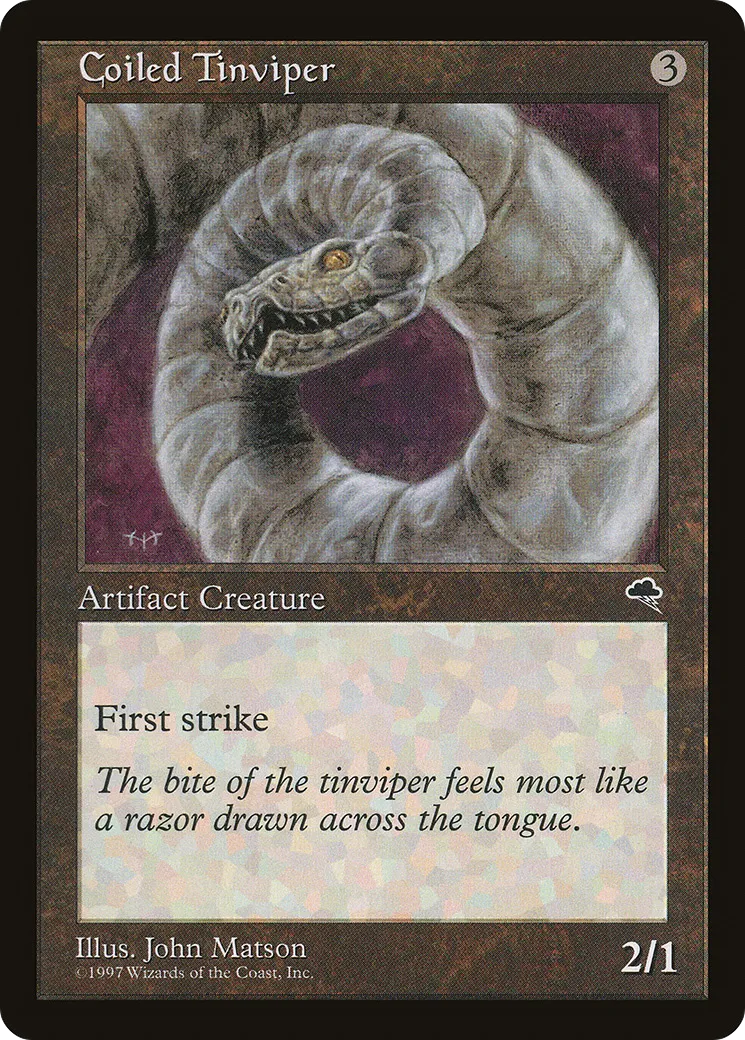 Vipère d'étain à ressort — Tempest — Magic: The Gathering