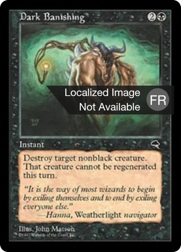 Obscur bannissement — Tempest — Magic: The Gathering