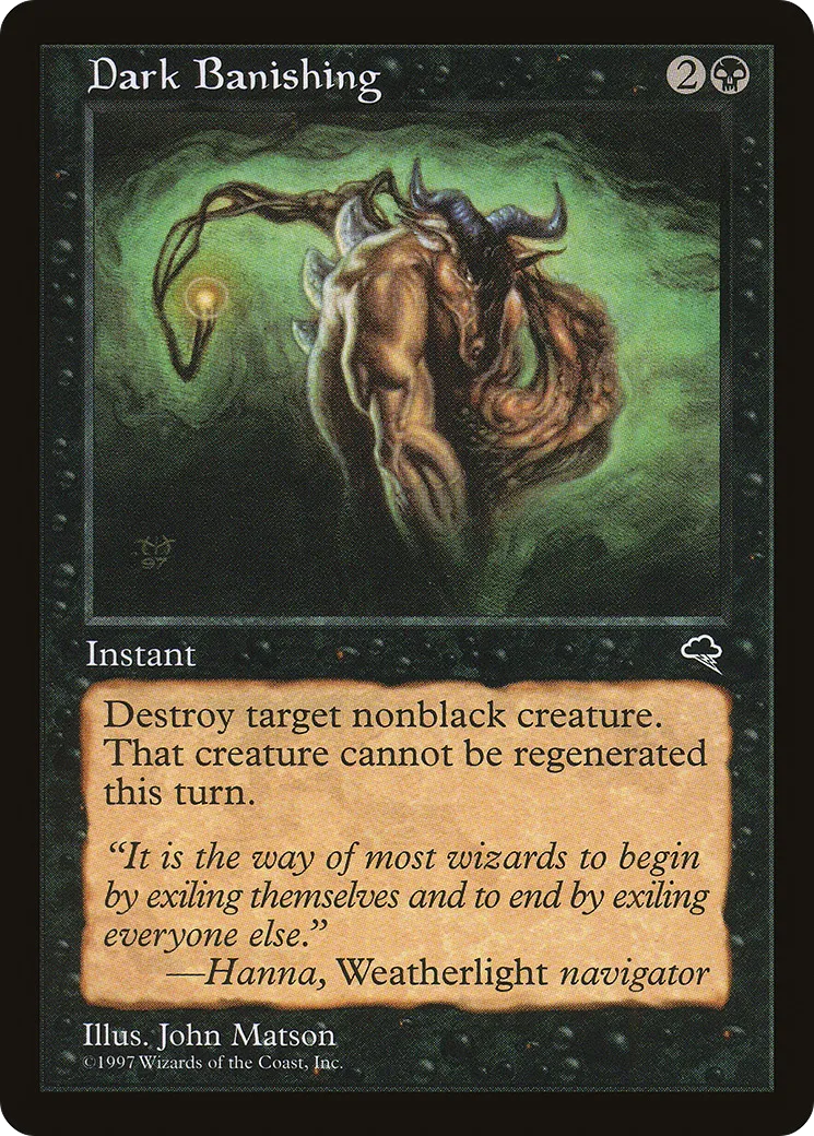 Dark Banishing — Tempest — Magic: The Gathering