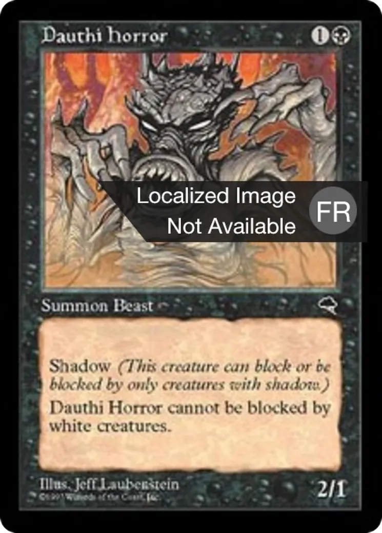 Horreur dauthie — Tempest — Magic: The Gathering