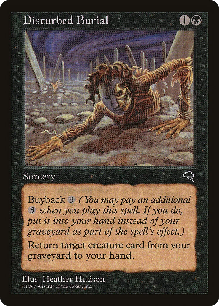 Enterrement perturbé — Tempest — Magic: The Gathering