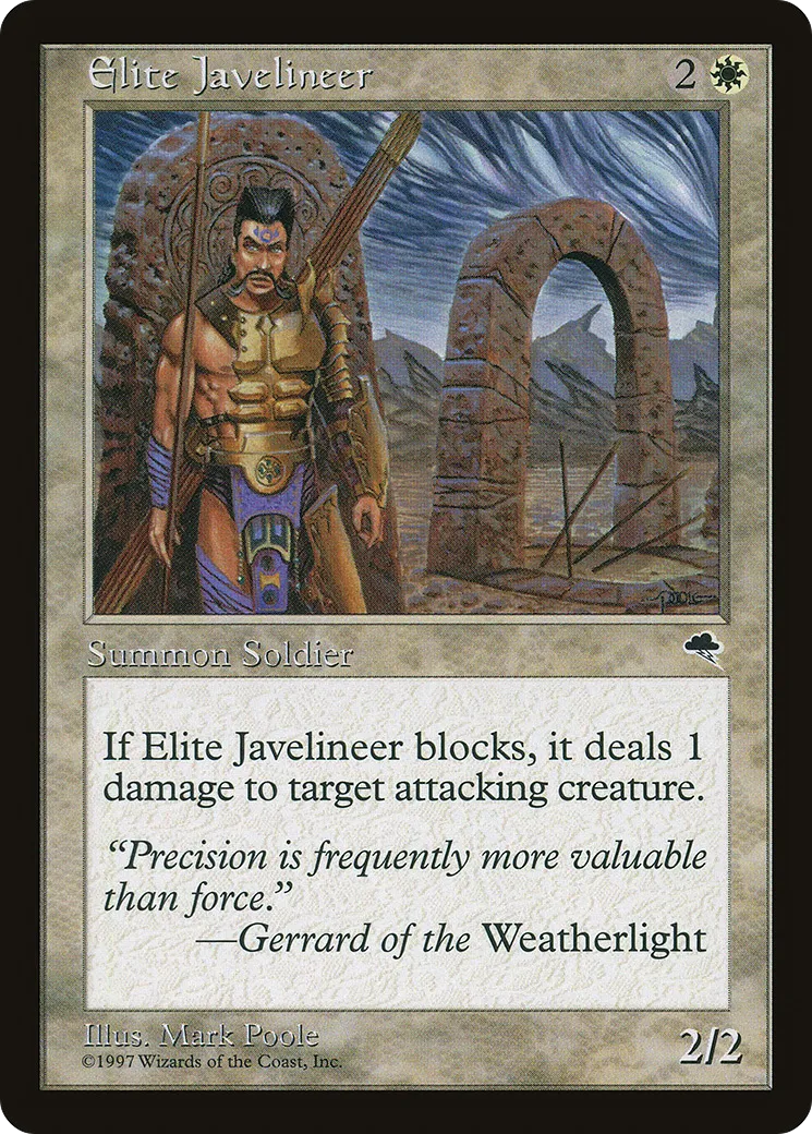 Elite Javelineer — Tempest — Magic: The Gathering