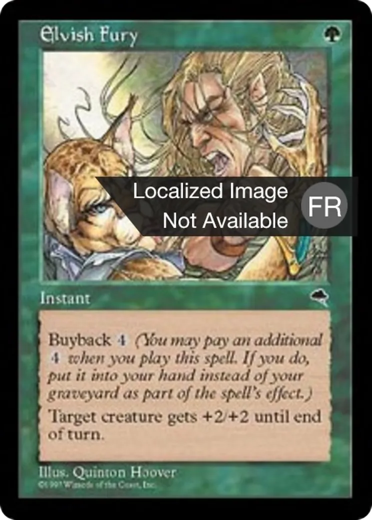 Fureur elfique — Tempest — Magic: The Gathering