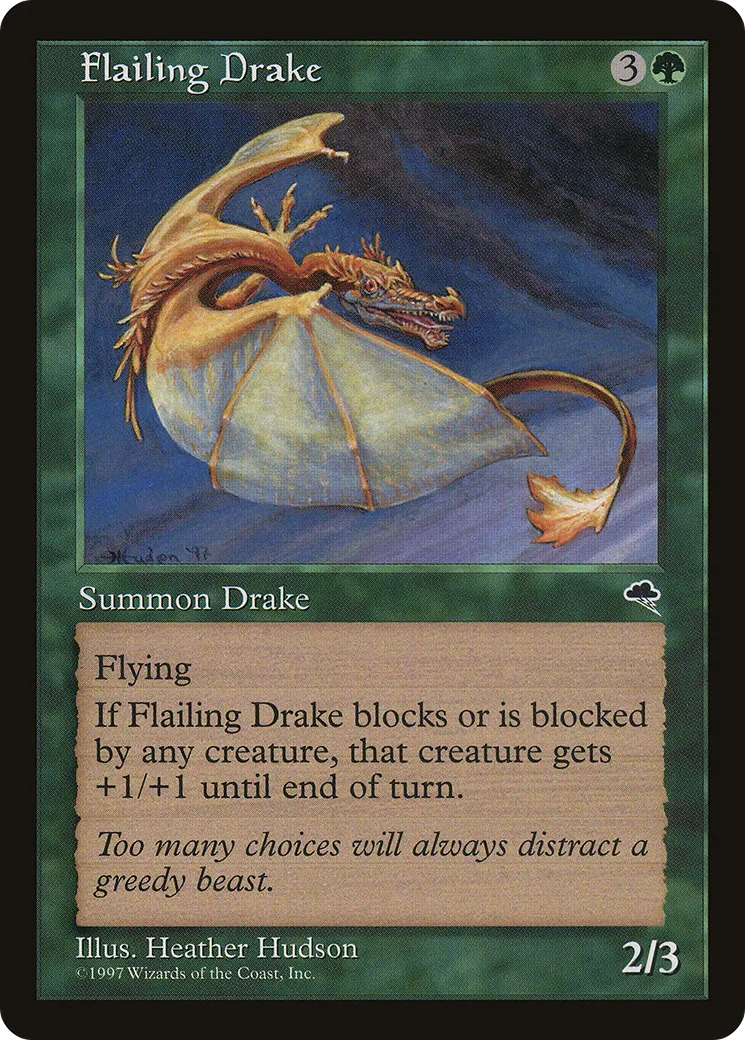 Flailing Drake — Tempest — Magic: The Gathering