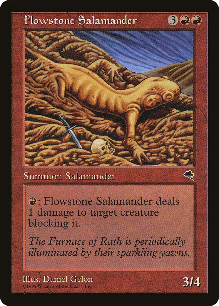 Flowstone Salamander — Tempest — Magic: The Gathering
