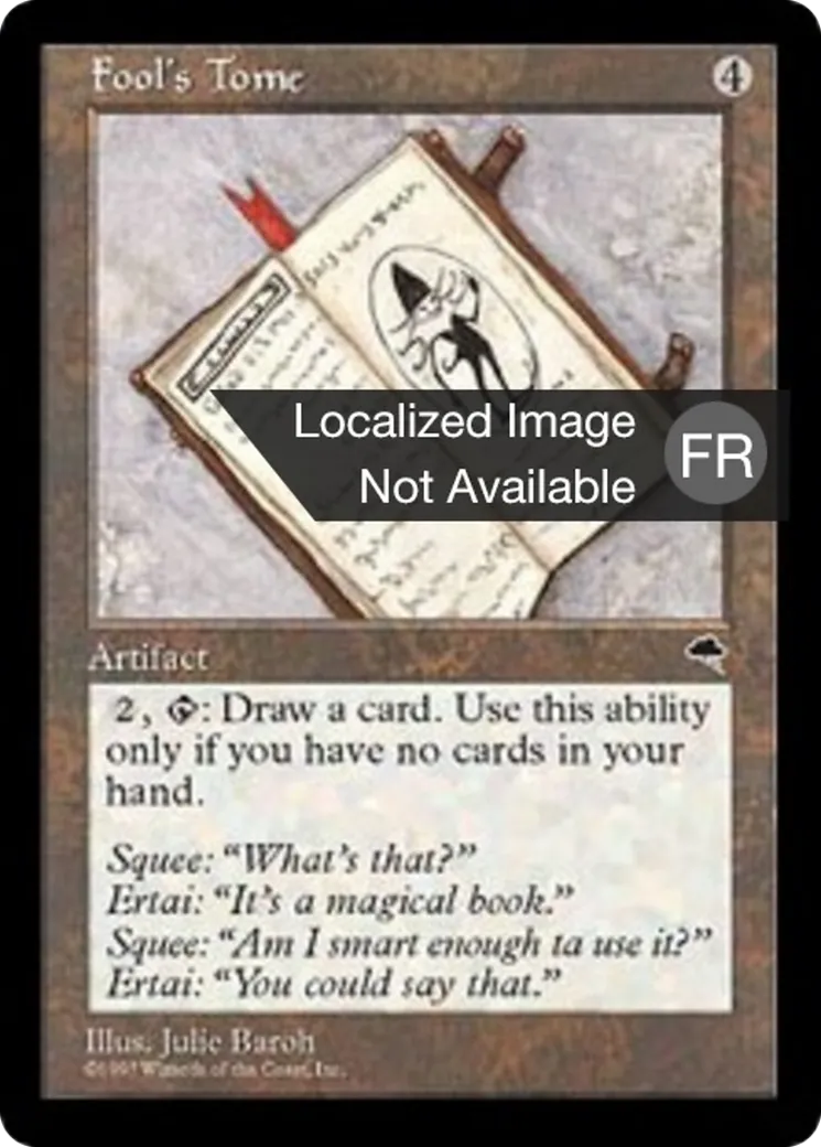 Grimoire des imbéciles — Tempest — Magic: The Gathering