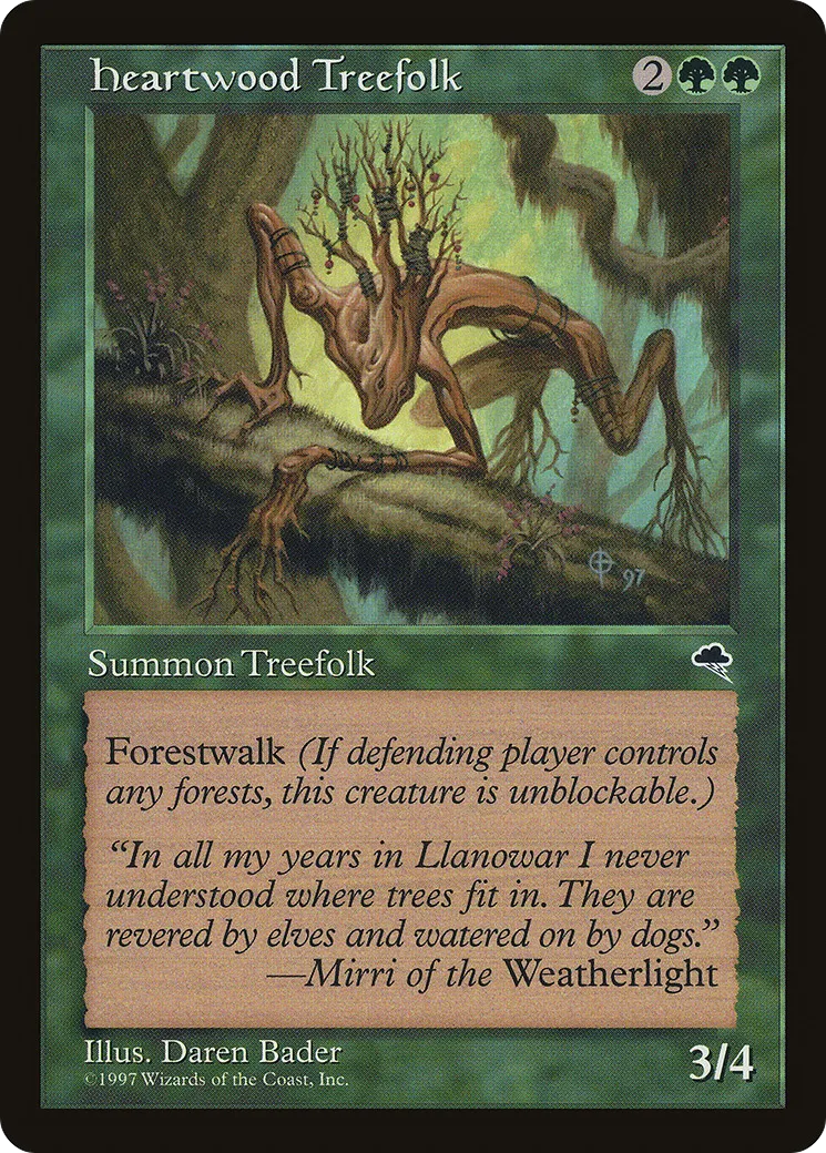 Heartwood Treefolk — Tempest — Magic: The Gathering