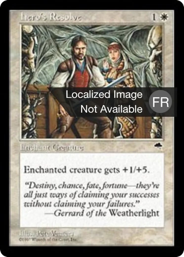 Résolution héroïque — Tempest — Magic: The Gathering