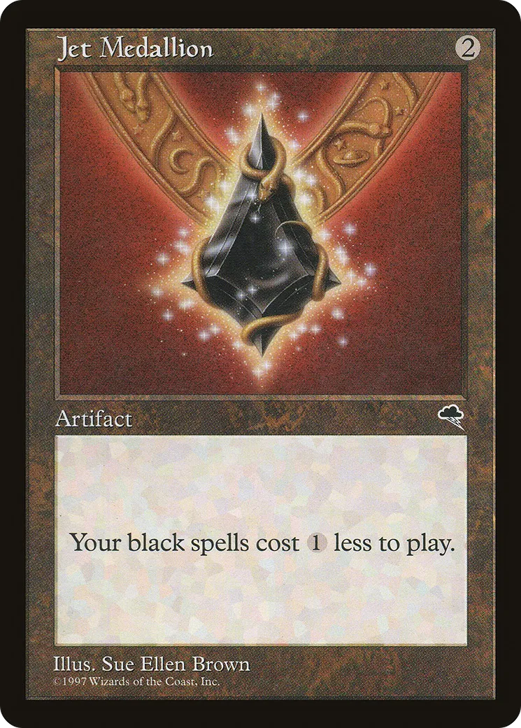 Jet Medallion from Tempest - Magic: The Gathering