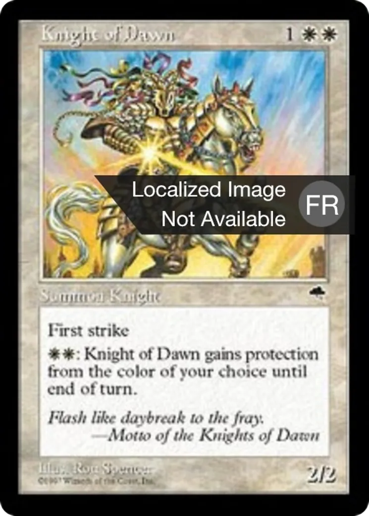 Chevalier de l'aube — Tempest — Magic: The Gathering