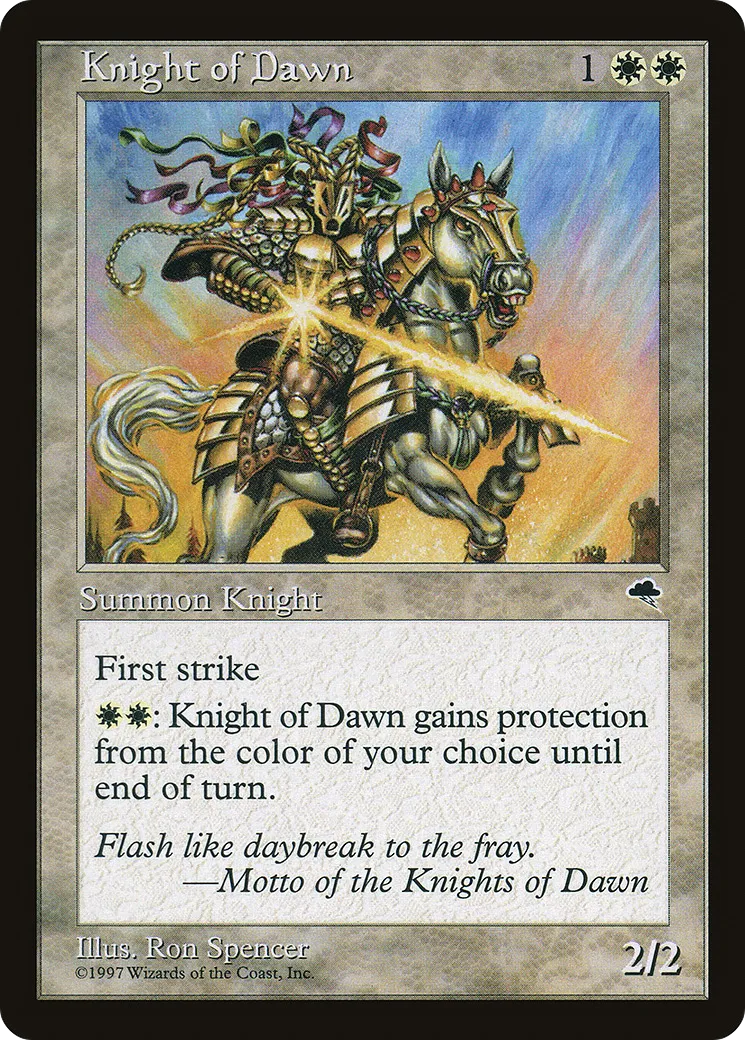 Chevalier de l'aube — Tempest — Magic: The Gathering