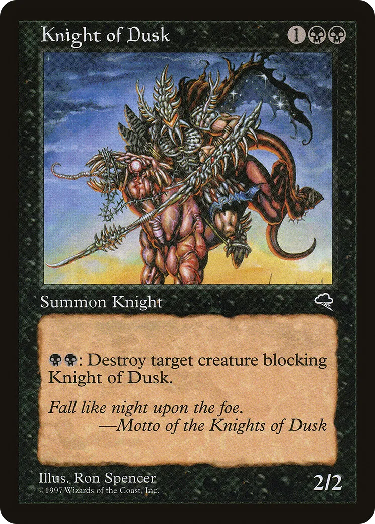 Chevalier du crépuscule — Tempest — Magic: The Gathering