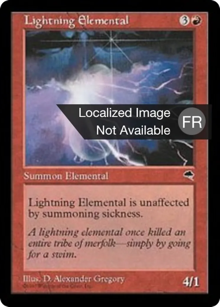 Élémental d'éclair — Tempest — Magic: The Gathering