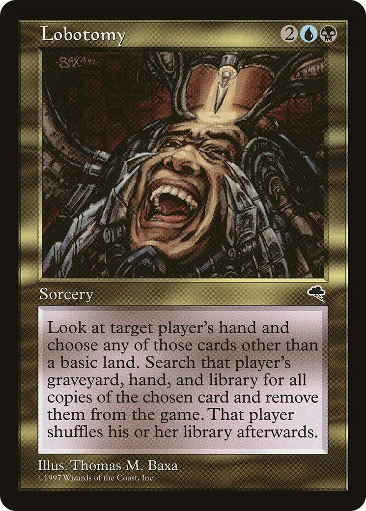Lobotomy — Tempest — Magic: The Gathering