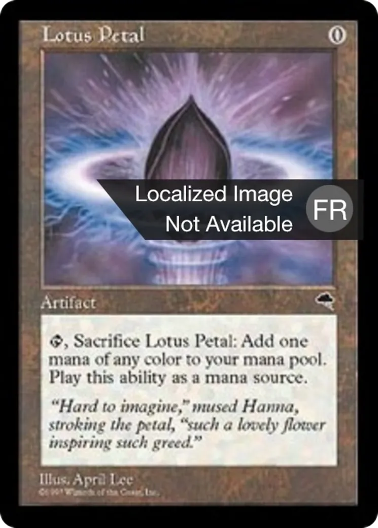 Pétale de lotus — Tempest — Magic: The Gathering