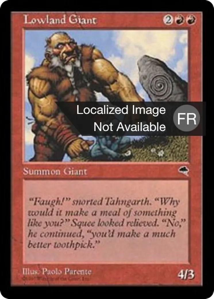 Géant des basses terres — Tempest — Magic: The Gathering