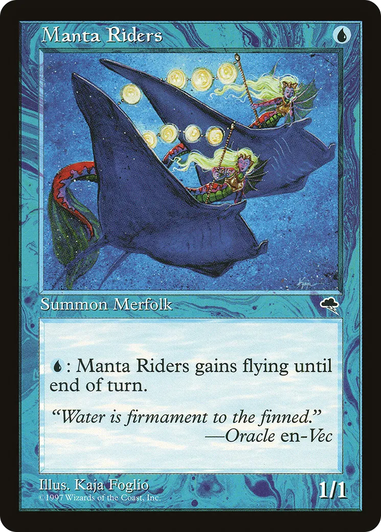 Chevaucheuses de mantas — Tempest — Magic: The Gathering