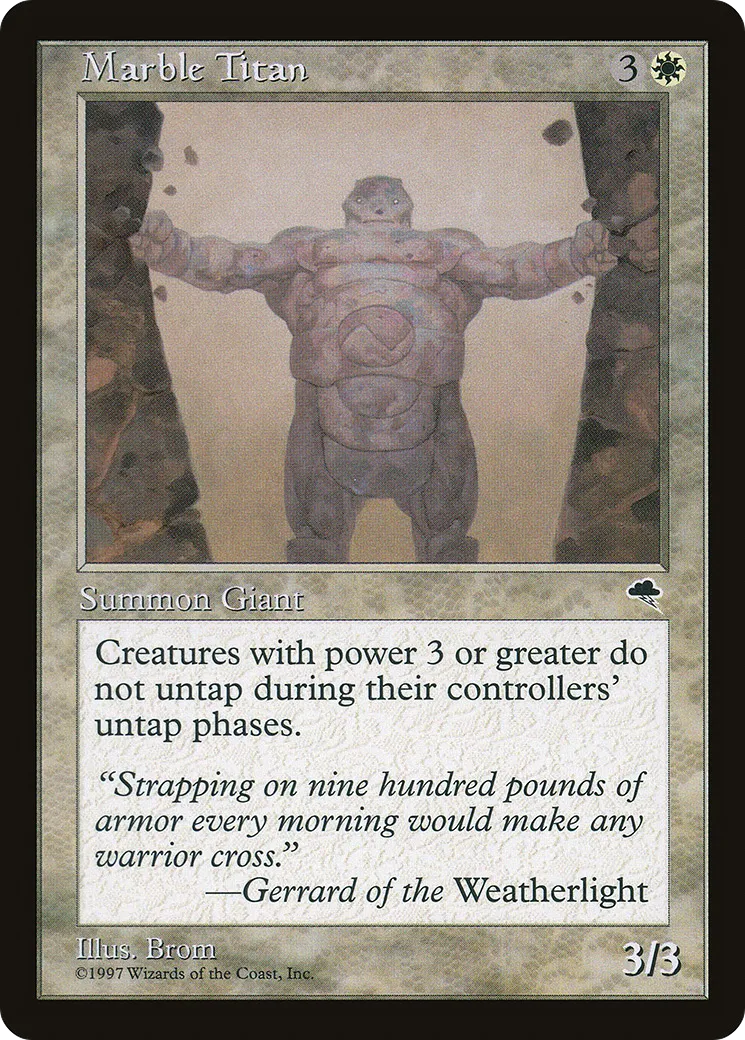 Marble Titan — Tempest — Magic: The Gathering