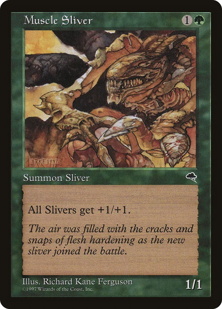 Muscle Sliver — Tempest — Magic: The Gathering