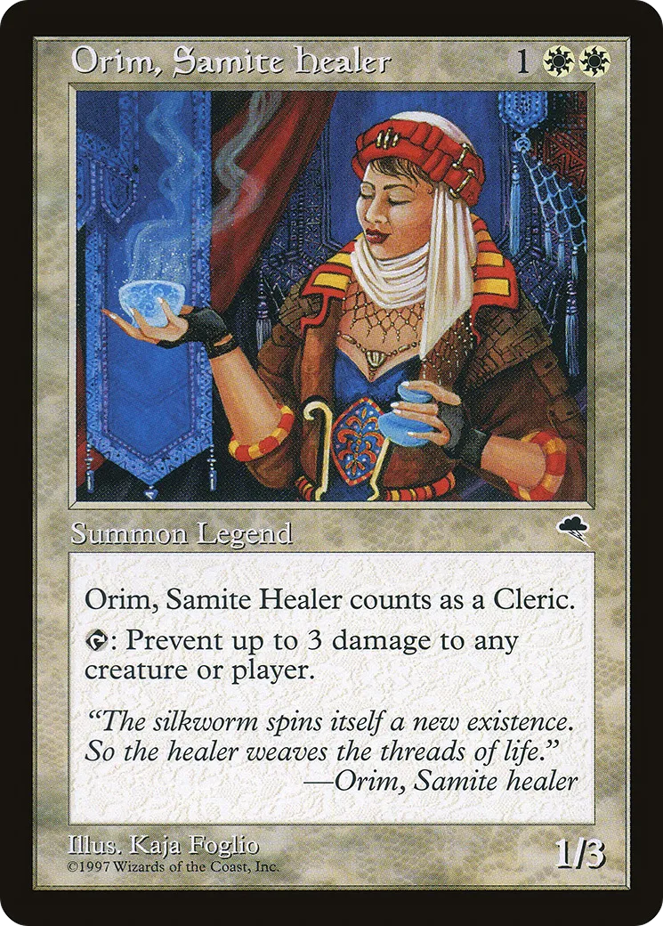 Orim, Samite Healer — Tempest — Magic: The Gathering