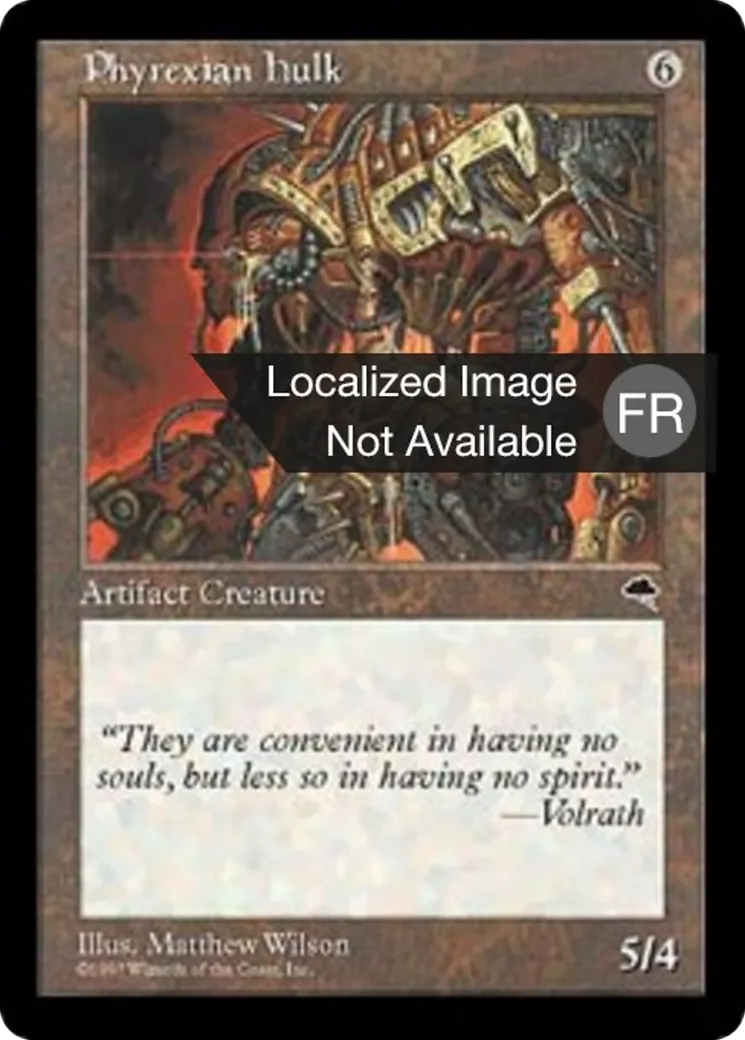 Carcasse phyrexiane — Tempest — Magic: The Gathering