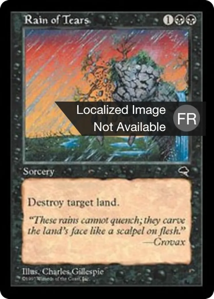 Pluie de larmes — Tempest — Magic: The Gathering