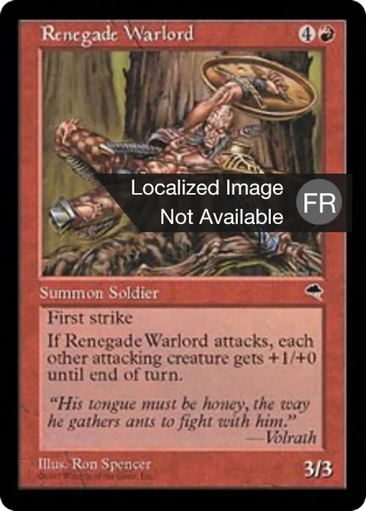 Seigneur de guerre renégat — Tempest — Magic: The Gathering