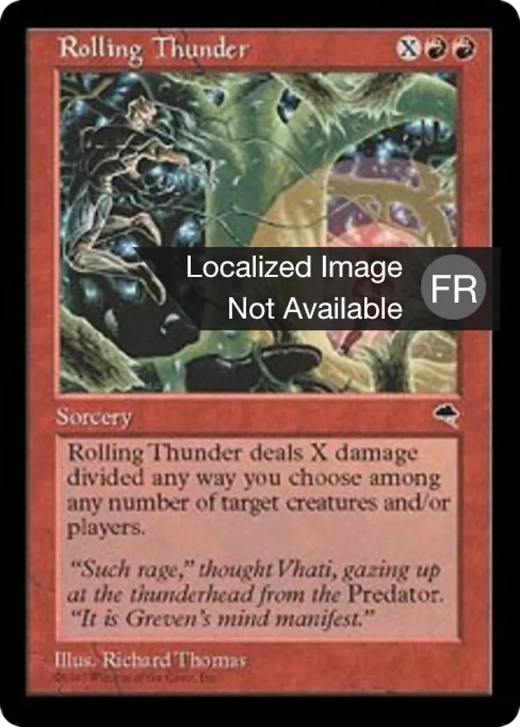 Roulement de tonnerre — Tempest — Magic: The Gathering