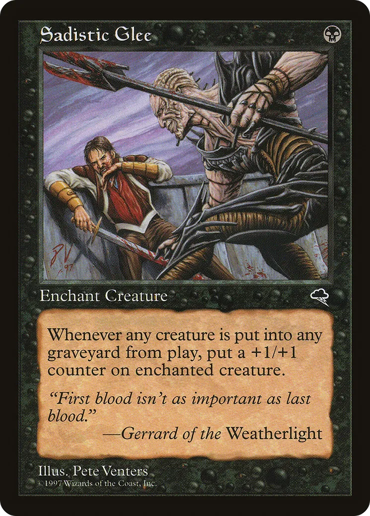 Sadistic Glee — Tempest — Magic: The Gathering