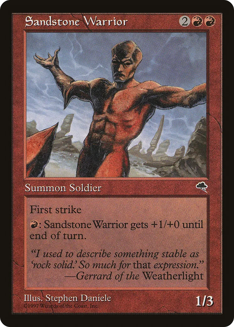 Guerrier de grès — Tempest — Magic: The Gathering