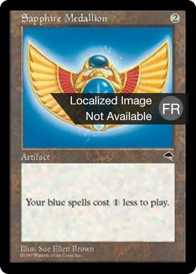 Médaillon de saphir — Tempest — Magic: The Gathering