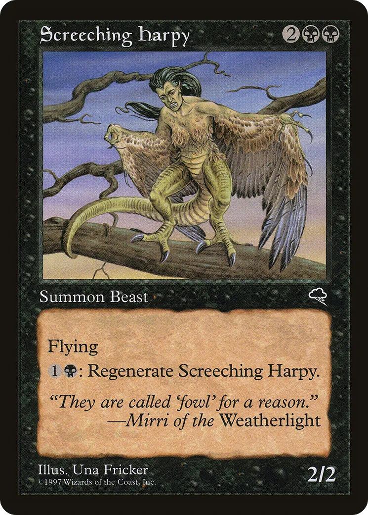 Screeching Harpy — Tempest — Magic: The Gathering