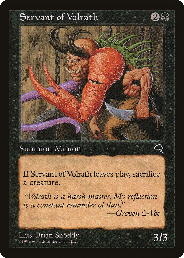 Servant of Volrath — Tempest — Magic: The Gathering