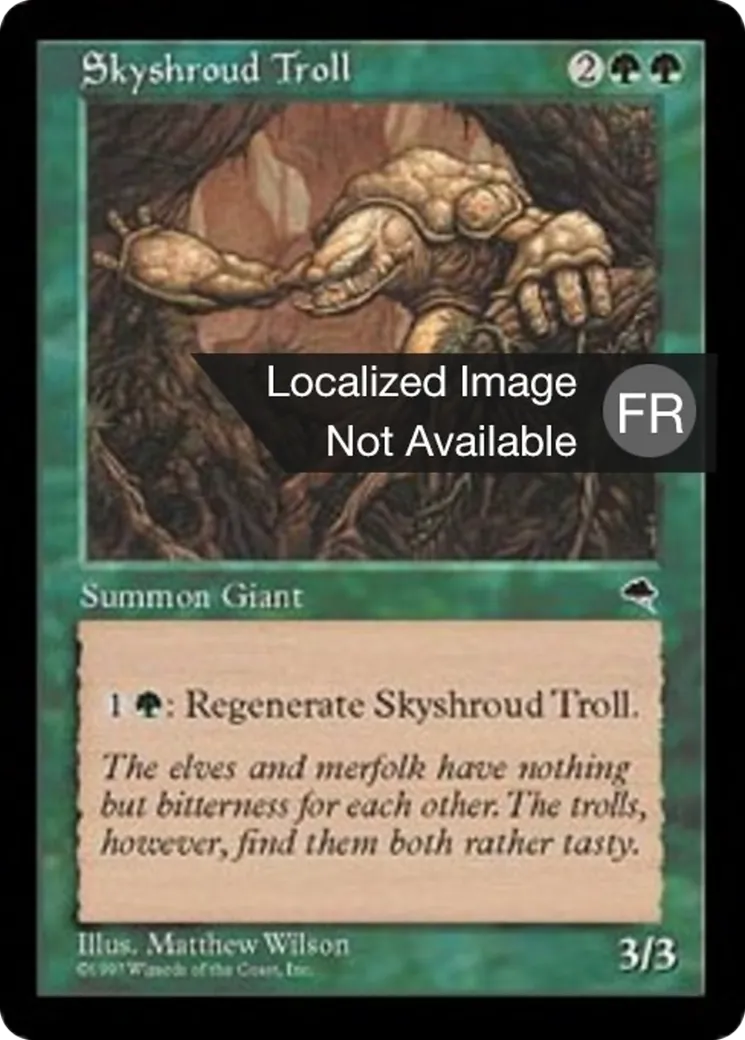 Troll de Linciel — Tempest — Magic: The Gathering
