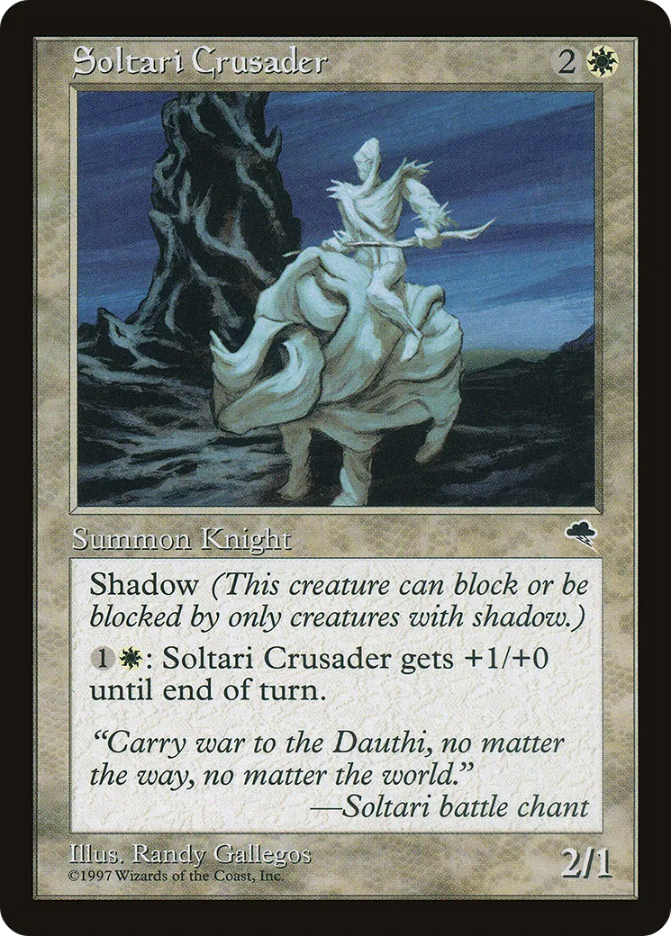 Guerrier sacré soltari — Tempest — Magic: The Gathering