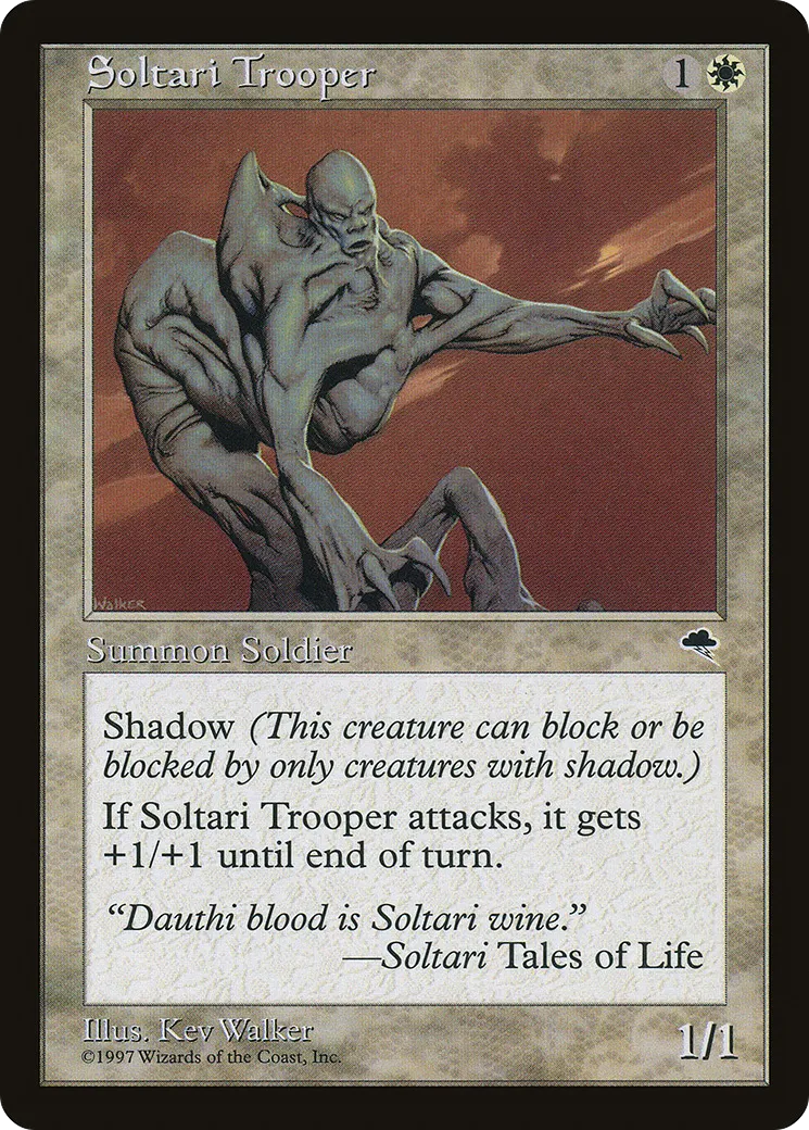 Soltari Trooper — Tempest — Magic: The Gathering