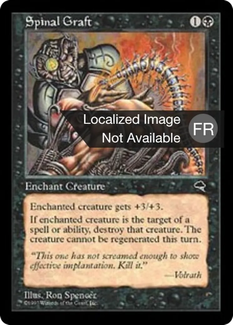 Greffe spinale — Tempest — Magic: The Gathering