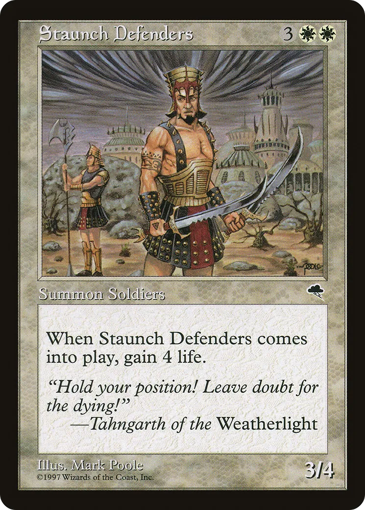 Staunch Defenders — Tempest — Magic: The Gathering