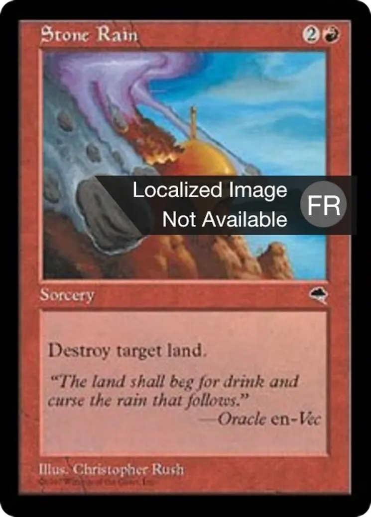 Pluie de pierres — Tempest — Magic: The Gathering