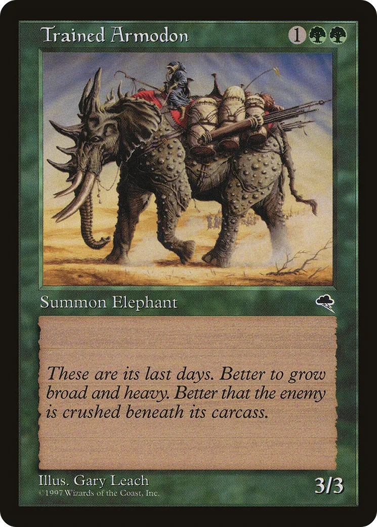 Trained Armodon — Tempest — Magic: The Gathering