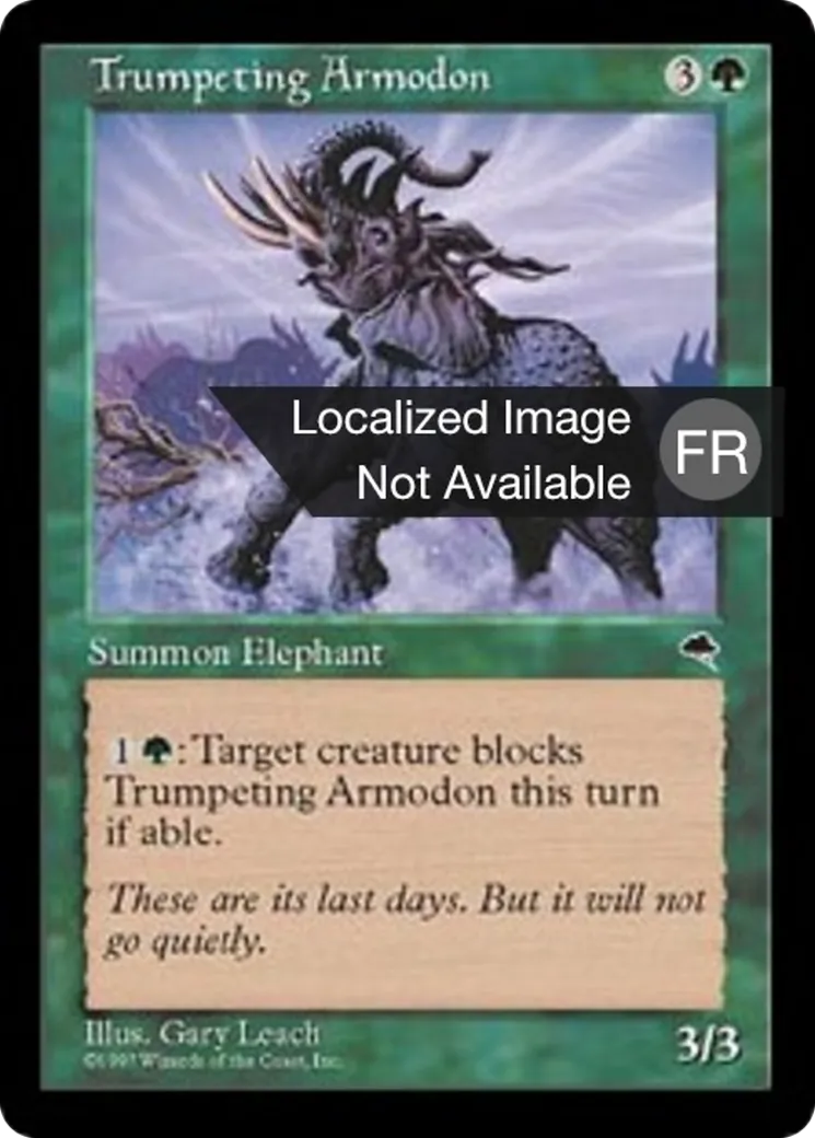 Armodon barrissant — Tempest — Magic: The Gathering