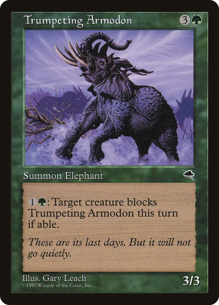 Trumpeting Armodon — Tempest — Magic: The Gathering