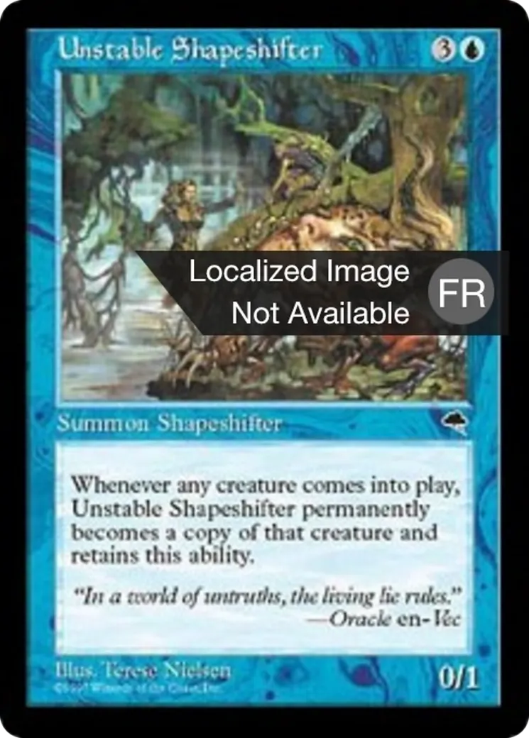 Changeforme instable — Tempest — Magic: The Gathering