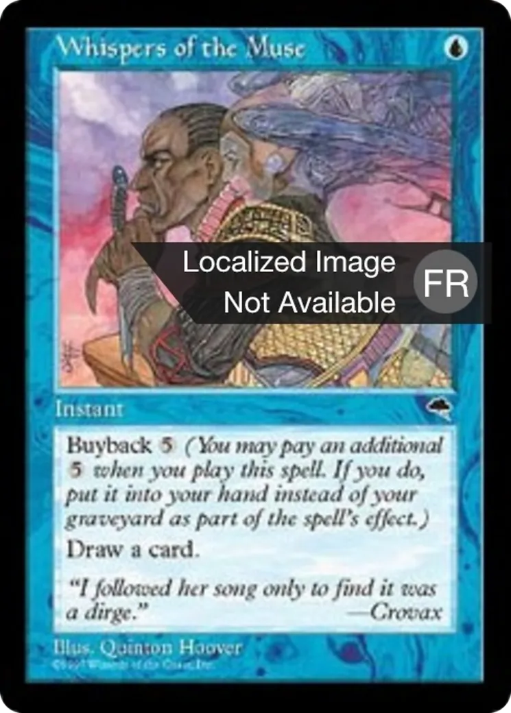 Chuchotements de la muse — Tempest — Magic: The Gathering