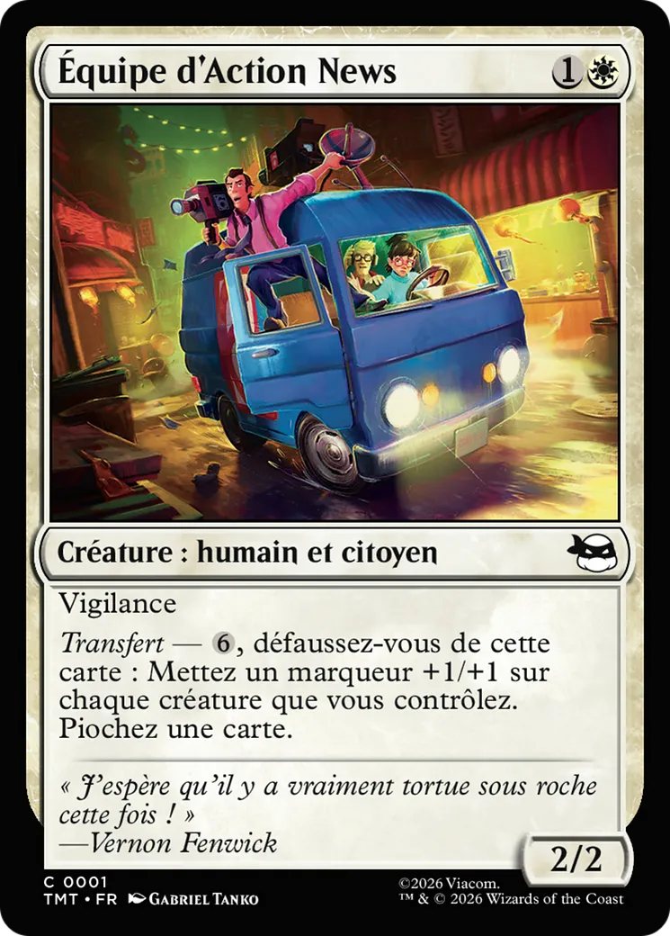 Équipe d'Action News — Teenage Mutant Ninja Turtles — Magic: The Gathering