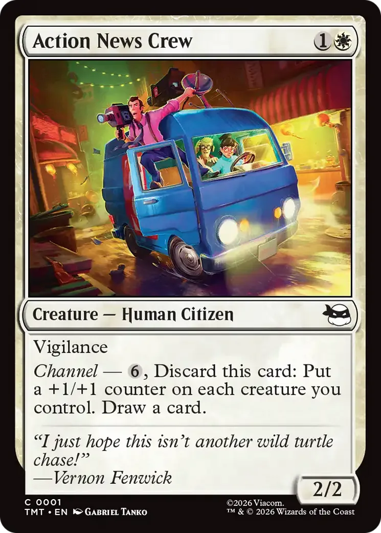 Action News Crew — Teenage Mutant Ninja Turtles — Magic: The Gathering