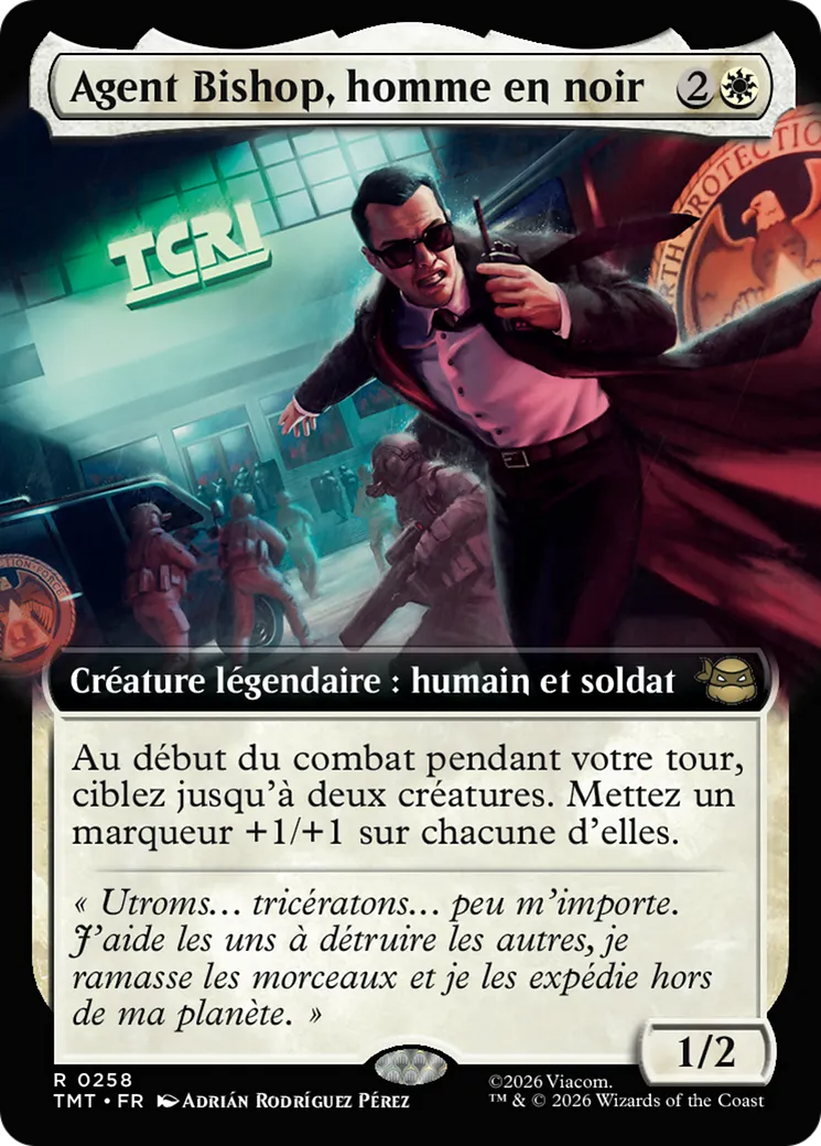 Agent Bishop, homme en noir — Teenage Mutant Ninja Turtles — Magic: The Gathering